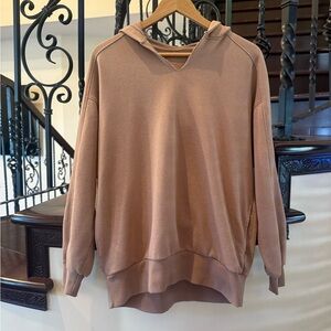 Light Brown Hooded Sweatshirt S